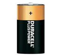 Piles alcalines LR20/D - DURACELL - Plus Power - Lot de 2 - 1,5V - Jusqu'à 40% puissance