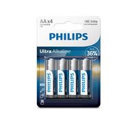 Pack de 4 piles Philips Ultra Alkaline AA LR6 G