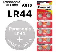 Piles alcalines Panasonic AG13 A76 LR44 357 SR1154 SR44 LR 44 1.5V (lot de 2-50 pièces) pour montres, calculatrices et jouets (pile bouton)