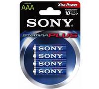 Piles alcalines Sony AAA Alkaline BLUE AM4L-B4D Bleu G