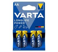 Piles alcalines Varta Longlife AA - Blister de 10 pièces