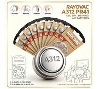 Piles auditives 6-90PCS, 6PCS/1Cartouche RAYOVAC PEAK 1.45V 312 312A A312 PR41, piles zinc-air pour aides auditives BTE CIC RIC OE