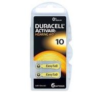 Piles Auditives Duracell Activair de tailles 10 Sans Mercure G