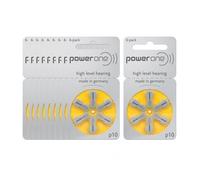 Piles Auditives Powerone 10 - Lot De 10 Plaquettes Jaune