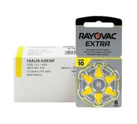 Rayovac Piles auditives Extra Advanced Gr. 10 PR70 Jaune 1,45 V – Blister de 6 piles