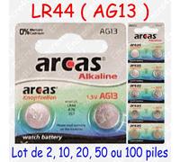 Piles BOUTON au choix : CR Lithium - LR Alcaline - SR Oxyde d'argent - Auditives