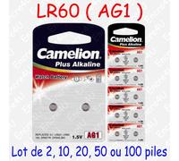 Piles BOUTON au choix : CR Lithium - LR Alcaline - SR Oxyde d'argent - Auditives