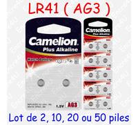 Piles BOUTON au choix : CR Lithium - LR Alcaline - SR Oxyde d'argent - Auditives