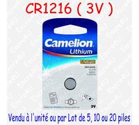 Piles BOUTON au choix : CR Lithium - LR Alcaline - SR Oxyde d'argent - Auditives