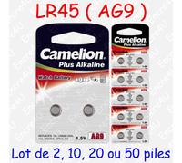 Piles BOUTON au choix : CR Lithium - LR Alcaline - SR Oxyde d'argent - Auditives
