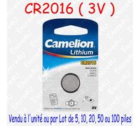 Piles BOUTON au choix : CR Lithium - LR Alcaline - SR Oxyde d'argent - Auditives