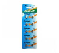 Piles bouton - EUNICELL - SR726W (AG2) - Alkaline 1,5V - 28 mAh - Lot de 10
