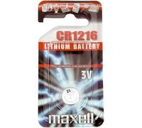 PILES BOUTON LITHIUM CR1216 3V x1 MAXELL