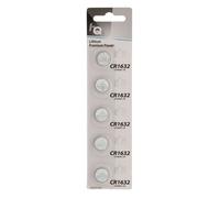 Piles Bouton Lithium - EUNICELL - CR1632 - 3V - Lot de 5 - Haute performance
