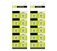 Piles Bouton LR754 / AG5 / SR754 / 393 Piles compactes 1, 5 V Installation Facile pour Une Utilisation en Voyage Appareils à Faible consommation Batterie électronique