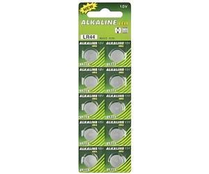 Piles boutons alcaline 10x LR44