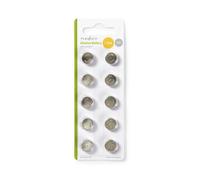 Piles boutons alcalines LR44, 10 pièces