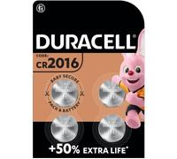 Piles boutons au lithium Duracell spéciales 2016 3V, lot de 4 (DL2016/CR2016)