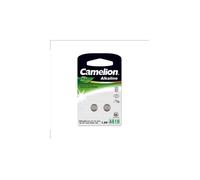 Piles boutons - CAMELION - AG10 / LR1130 / 389 / 189 - Alcaline - Sans mercure - Blister 2 pièces