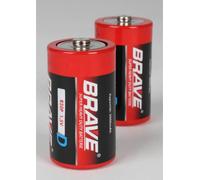 Piles BRAVE Mono R20 - Pack de 4 - Une énergie fiable pour des appareils puissants - Piles haute performance pour le ménage et les loisirs - paquet de 72x