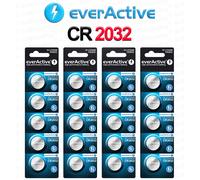 5 x everaActive CR2032 3 V Lithium Piles Bouton (1 Carte Blister)