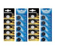 Piles CR2032 - Duracell - Eunicell - Lot de 20 - Lithium 3V - Non rechargeable