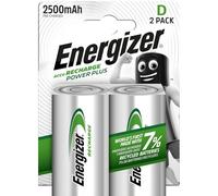 Energizer Pile rechargeable D HR20 Power Plus NiMH 2500 mAh 1,2 V Blister de 2 accus
