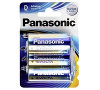 Piles D EVOLTA de Panasonic, Lot de 2 Piles alcalines, D Mono LR20 1,5 V, Pile Haut de Gamme pour Jouets, Robots et Lampes de Poche