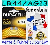 Duracell Piles alcalines LR44 – Blister 2 pièces