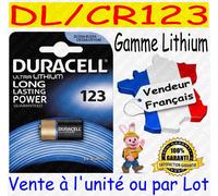 Pile CR123 / DL123A Duracell Lithium 3V Vrac