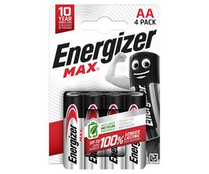 Piles Energizer Max AA (x4) 8x11.5x1.5cm Gris