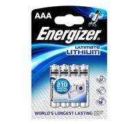 Piles - ENERGIZER - ULTIMATE LITHIUM - Pack de 4 - Non rechargeable - AAA