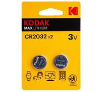 Piles Kodak Lithium Cr2032 (x2) Argenté