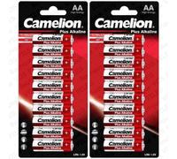 Camelion Lot de 10 Piles Plus Alkaline Mignon AA LR6 1,5V