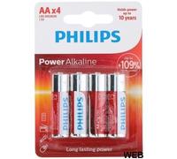 Piles LR6/AA pack de 4 pièces Philips