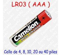 Camelion Piles alcalines AAA / LR3 – Pack de 10