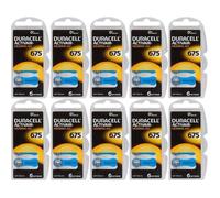 Piles pour appareil auditif Duracell ActivAir 675 MF Hg 0% Piles auditives 650mAh 1.45V9 - 10x Blisters 144881