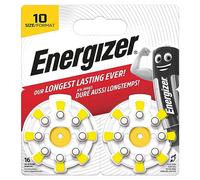 Piles pour prothèses auditives Energizer, Taille 10, Languette Jaune (Pack | de X)
