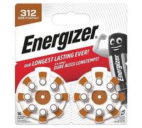 Energizer Pile pour prothèses auditives ZA 312 zinc-air 1,45 V Languette brune 16 pc(s)