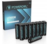 Piles Powerowl AA (R6), 16 pièces