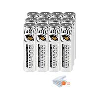 Piles rechargeables AAA, capacité de 1300mWh, design écologique , 12 AAA