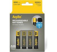 Piles rechargeables Aqiila AAA USB-C 1,5 V 600 mAh Li-Ion (x4)
