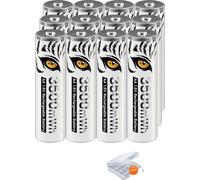 Piles rechargeables au lithium-ion, 3500mAh AA, 12 pièces pile AA