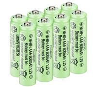 Piles Rechargeables Ni-MH AAA 600mAh HR03 1.2V Piles Rechargeable Lot de 8 | CICMOD Batterie Rechargeables pour Produits Solaires, électroniques Quotidiens