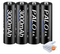Piles rechargeables, Ni-MH, compatibilité étendue, lot de 4 piles AA