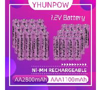 Piles rechargeables Nickel-Métal Hydrure AA/AAA, piles Ni-MH haute capacité, charge longue durée, idéales pour les appareils électroniques quotidiens 4 pièces,4 piles AA + 4 piles AAA,10 piles AA + 10