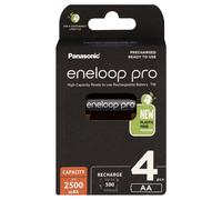 Piles rechargeables PANASONIC ENELOOP PRO LR6 (AA) NiMH 2500mAh Blister de 4 piles