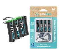 Generique Piles rechargeables PaleBlue AA (HR6) 1,5V Li-Ion 1700 mAh USB-C 12 pièces