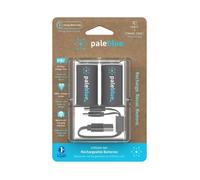 2 Piles Rechargeables USB-C C / HR14 3700mAh PaleBlue Lithium Ion 1.5V