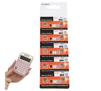 Piles Rondes, Petites Piles | Batterie Plate Longue durée 1,55 V | 10x Petites Piles à Disque Bouton 13mah/18mah pour Petits, chronomètres, appareils auditifs, calculatrices